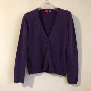 ESPRIT Cardigan V-Neck Button up Purple Medium